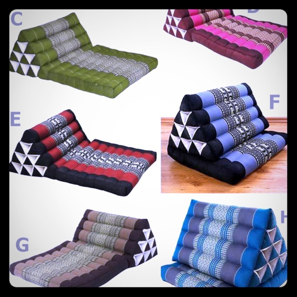 Thai triangle cushion beds UNSTUFFED